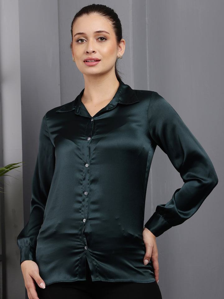 TUSHITA SUMMER CASUAL SATIN SHIRT