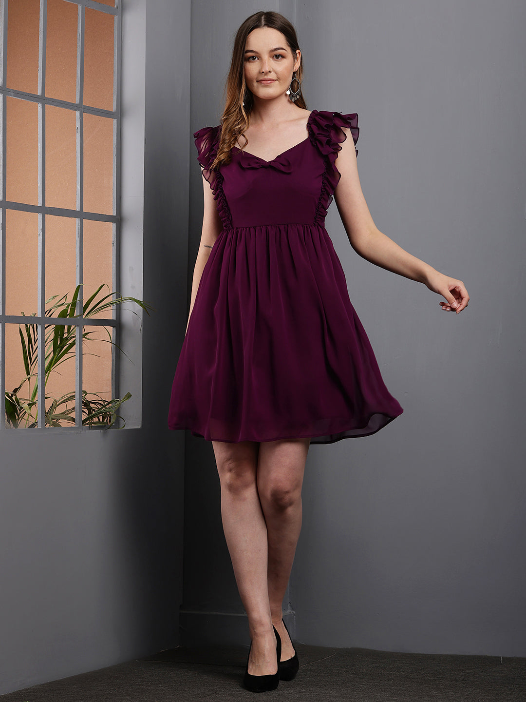 Tushita Bow Romantic Summer Casual dress