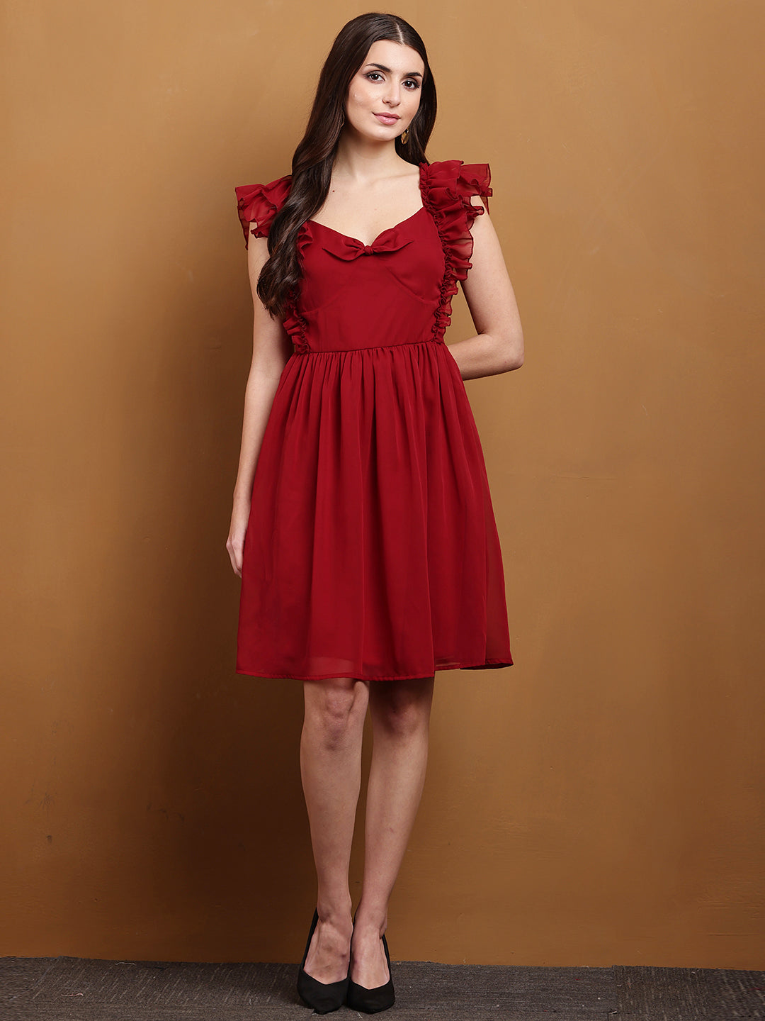 Juliette Romantic Bow Summer Casual Knee-length dress