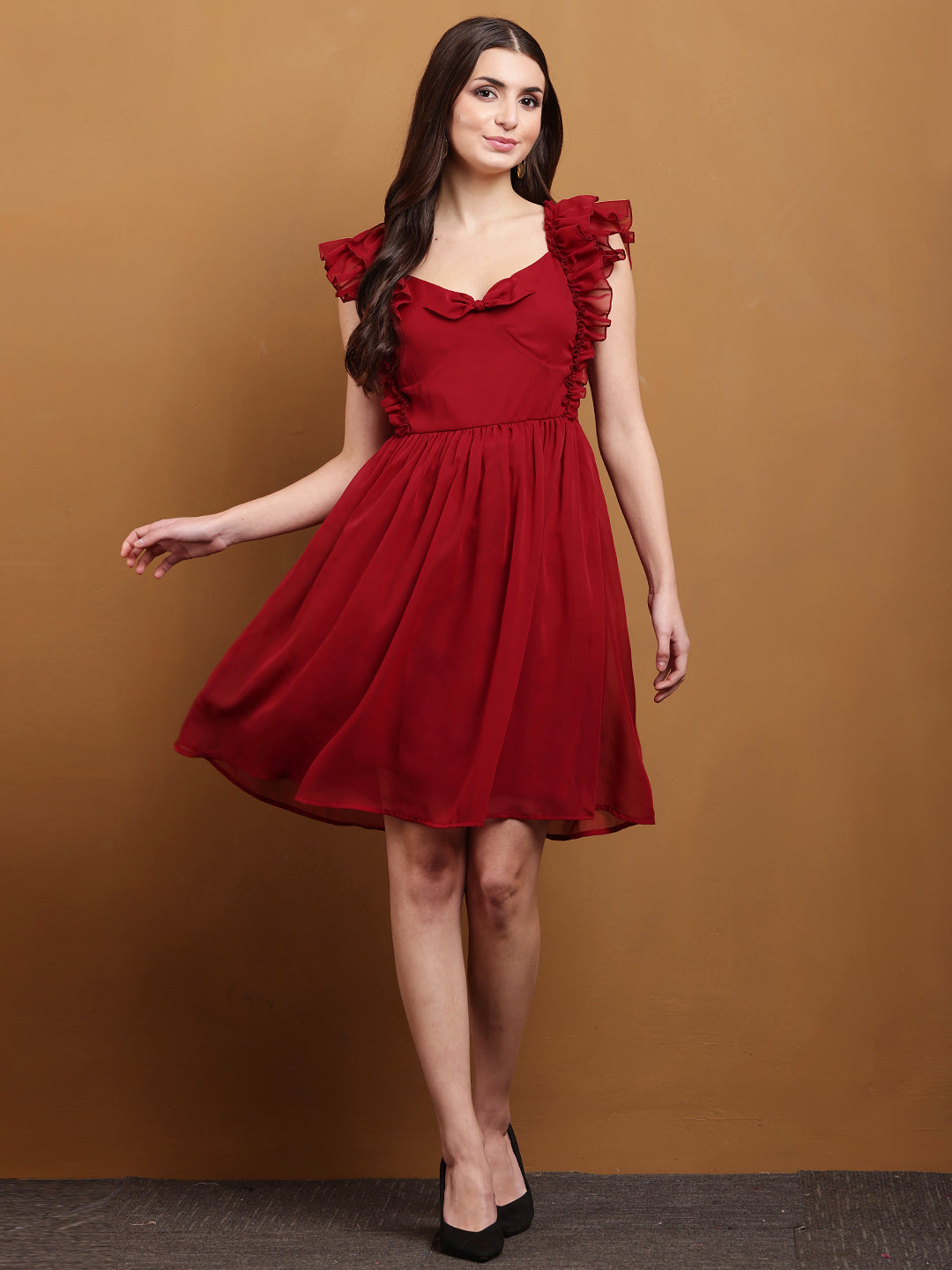 Juliette Romantic Bow Summer Casual Knee-length dress