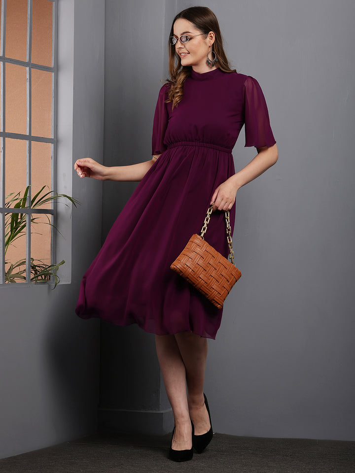 Tushita flowy summer casual midi length dress