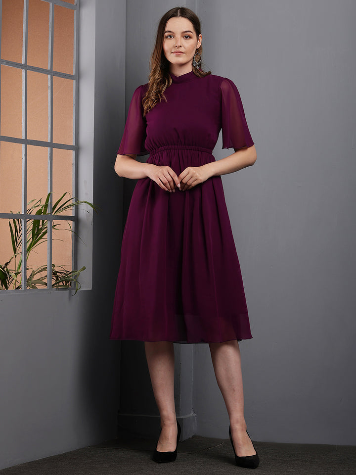 Tushita flowy summer casual midi length dress