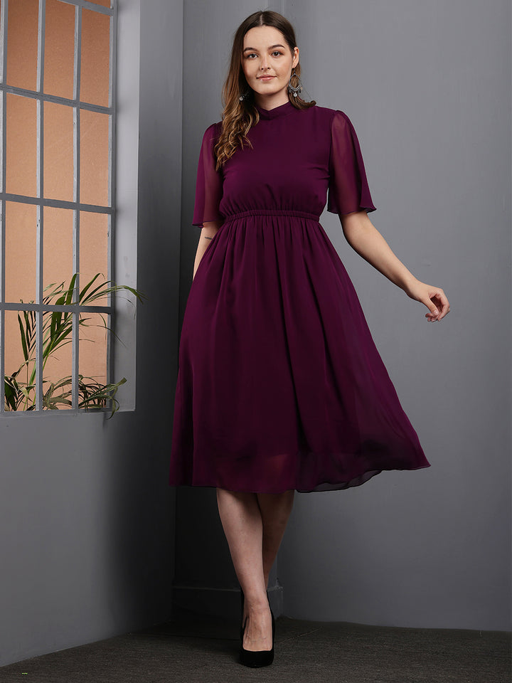 Tushita flowy summer casual midi length dress