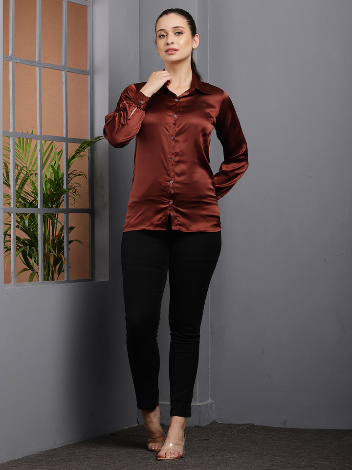 TUSHITA SUMMER CASUAL SATIN SHIRT