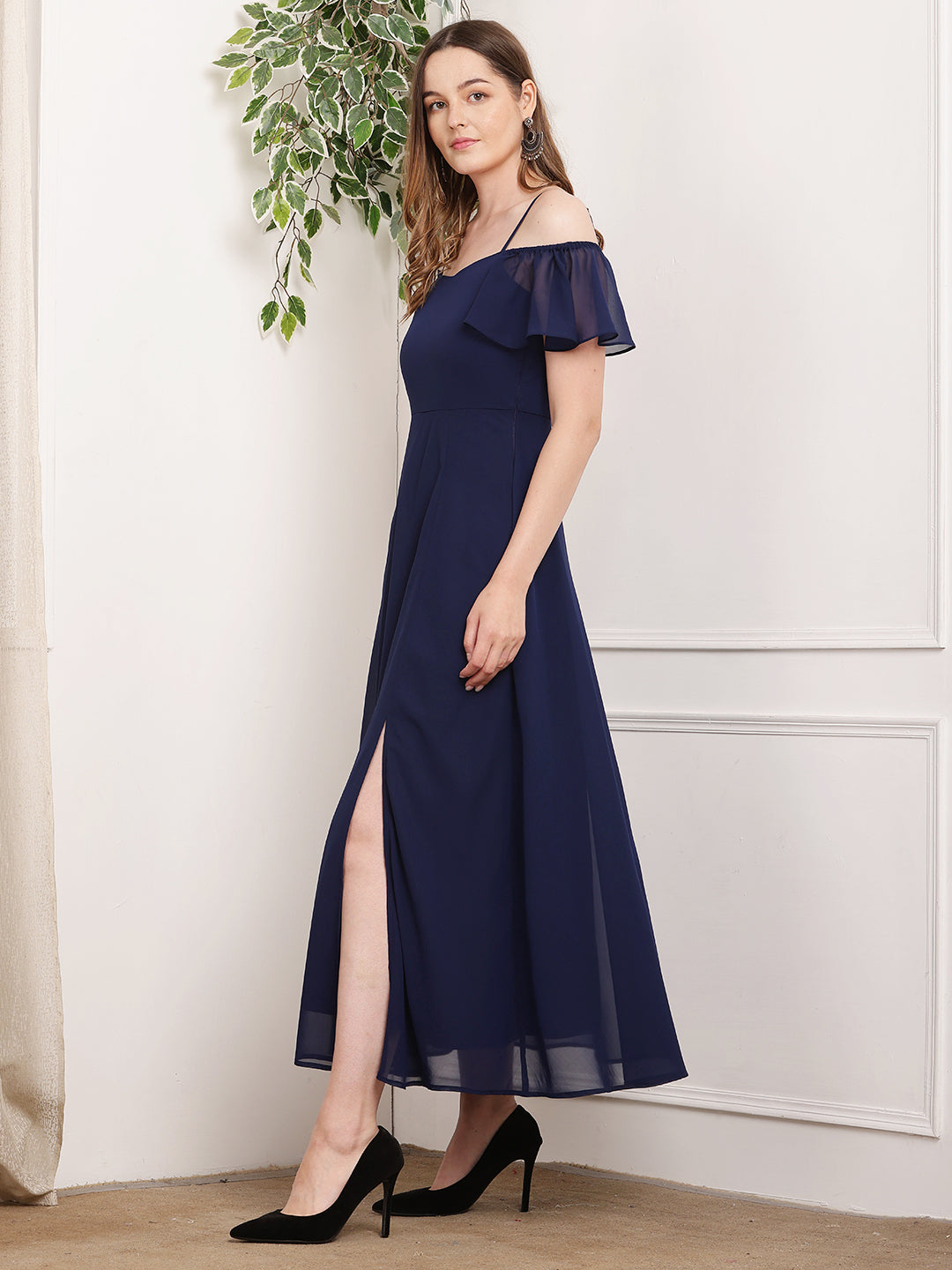 Tushita flared summer maxi length casual dress