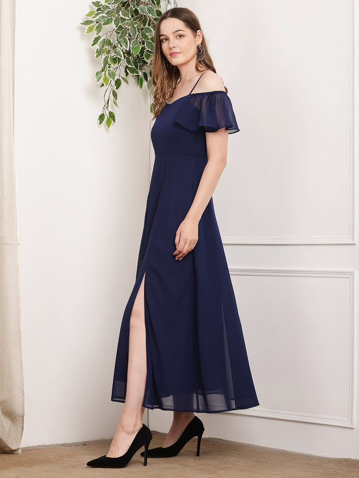 Tushita flared summer maxi length casual dress