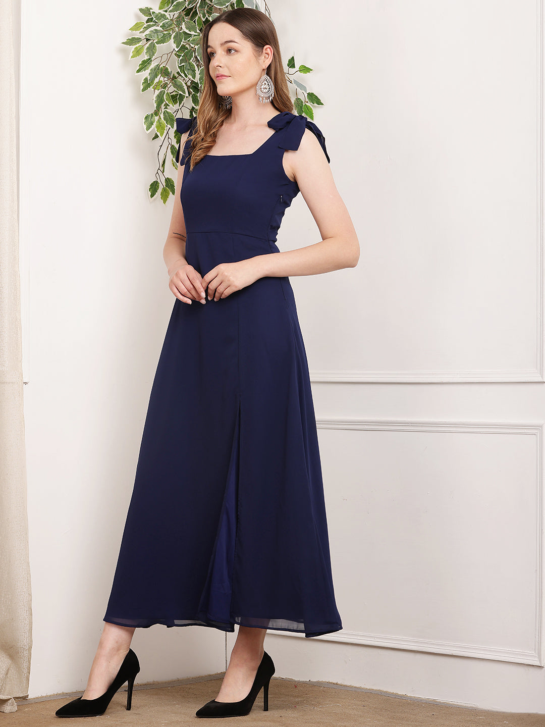 Tushita maxi length flowy summer party dress