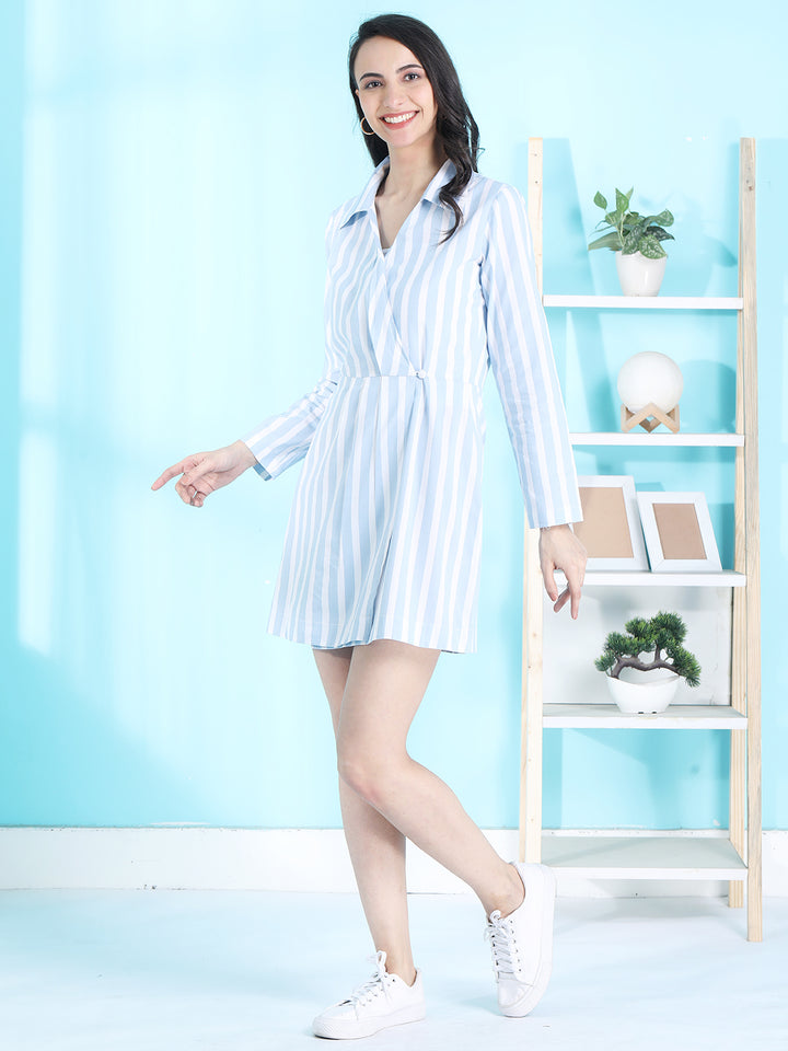 Pleated Shirt Dress