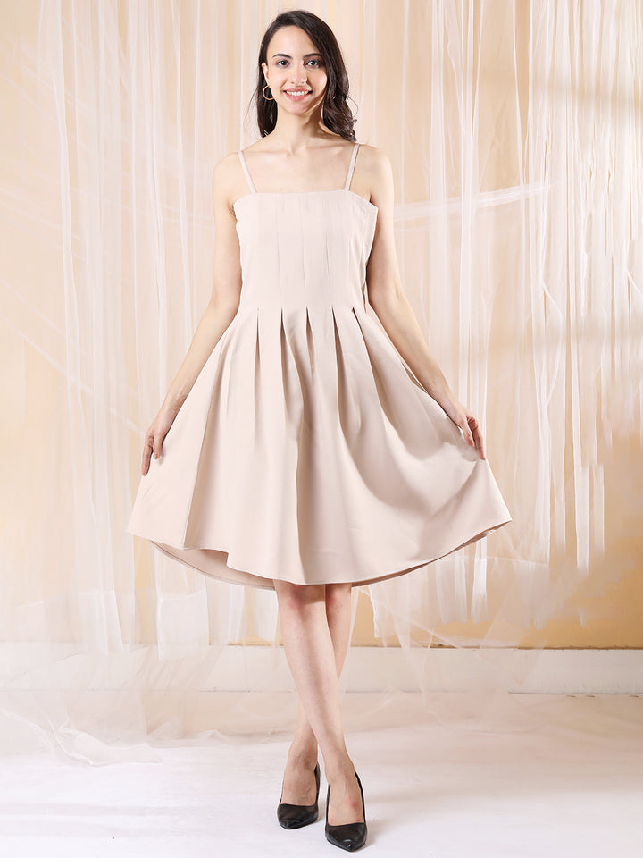 Pleated  Line Dress