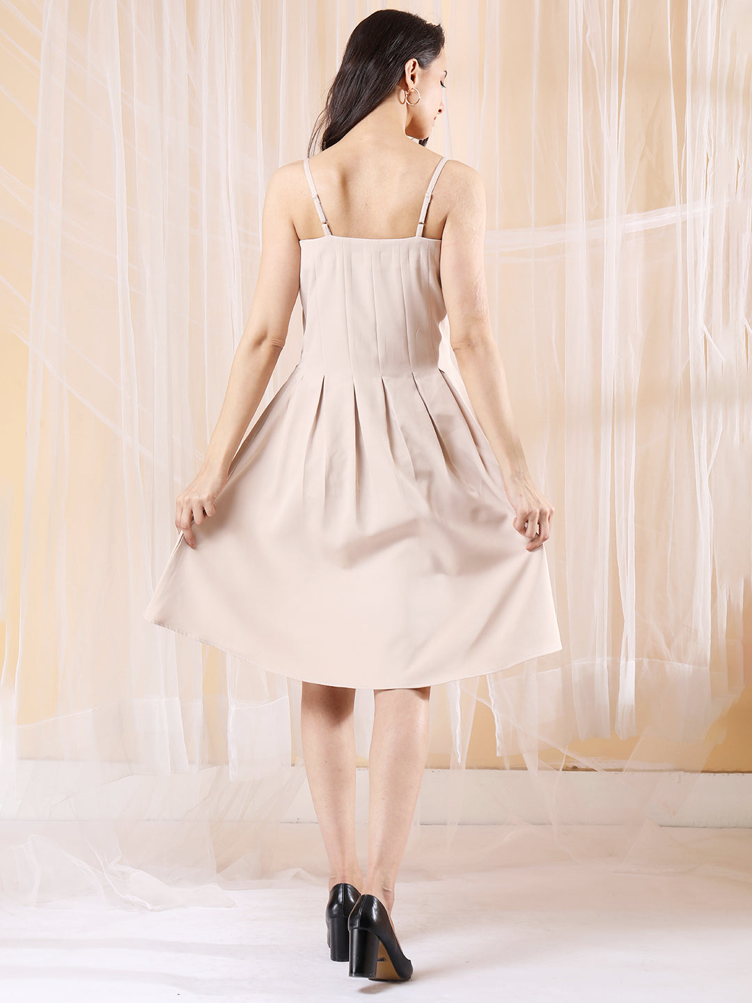 Pleated  Line Dress