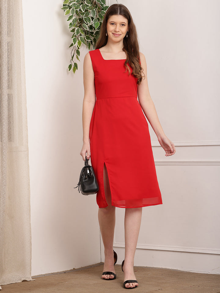 Tushita fit and flare sheath summer Midi dress