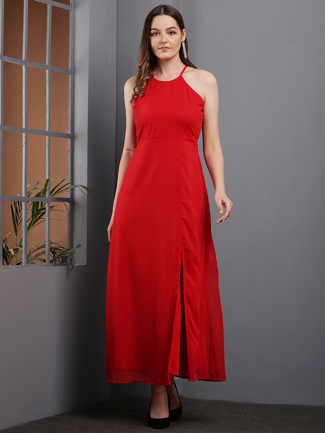 Tushita maxi length flowy summer party dress