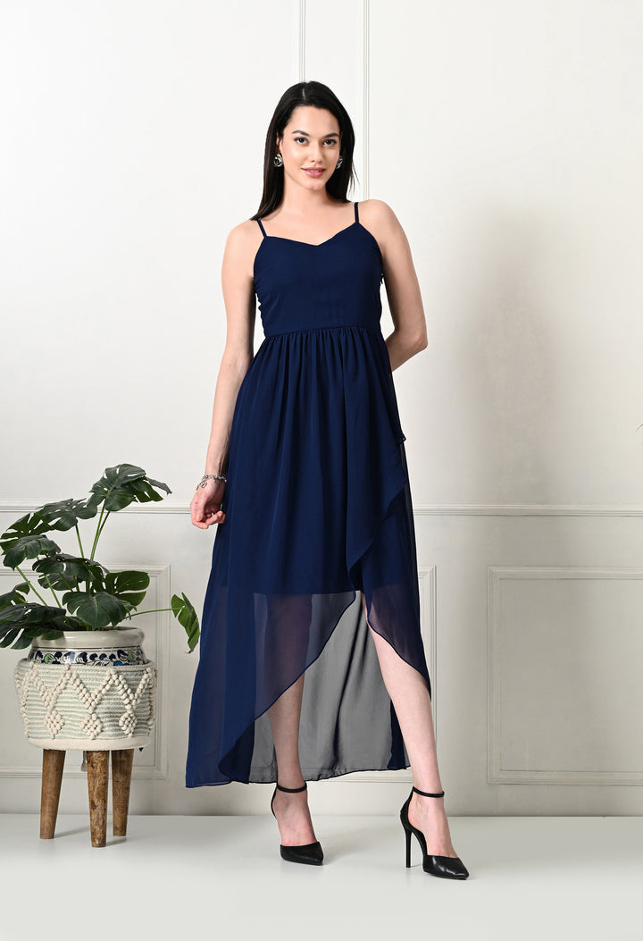 Tushita Asymmetrical flare romantic summer occassional party dress