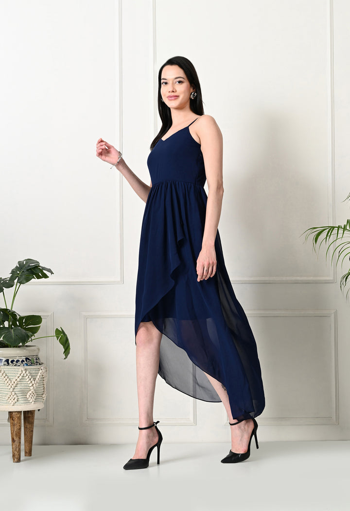 Tushita Asymmetrical flare romantic summer occassional party dress