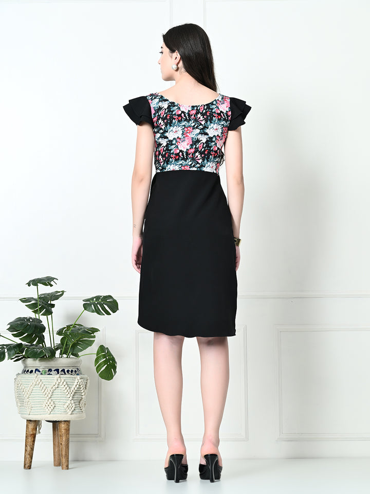 Tushita Floral Print Stylish Sheath dress for Summer Occassion