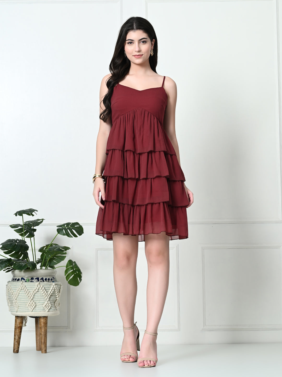 Tushita Romantic Flare Casual Dress for summer