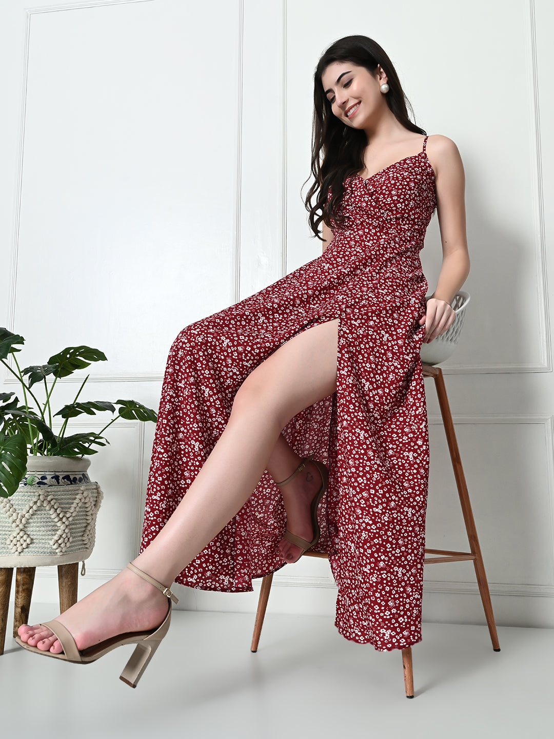 Tushita floral print Maxi Casual dress for Summer