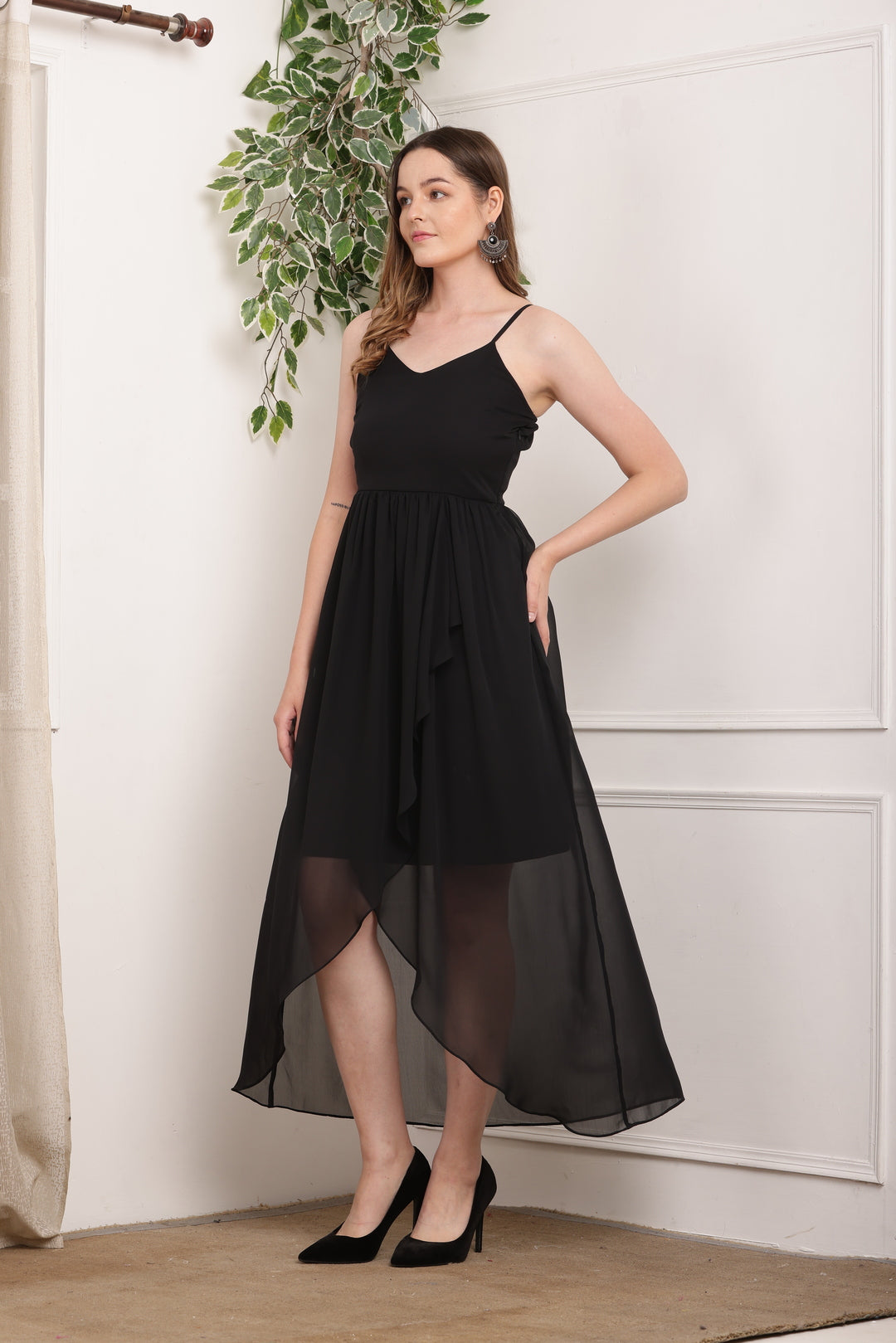 Tushita Asymmetrical flare romantic summer occassional party dress